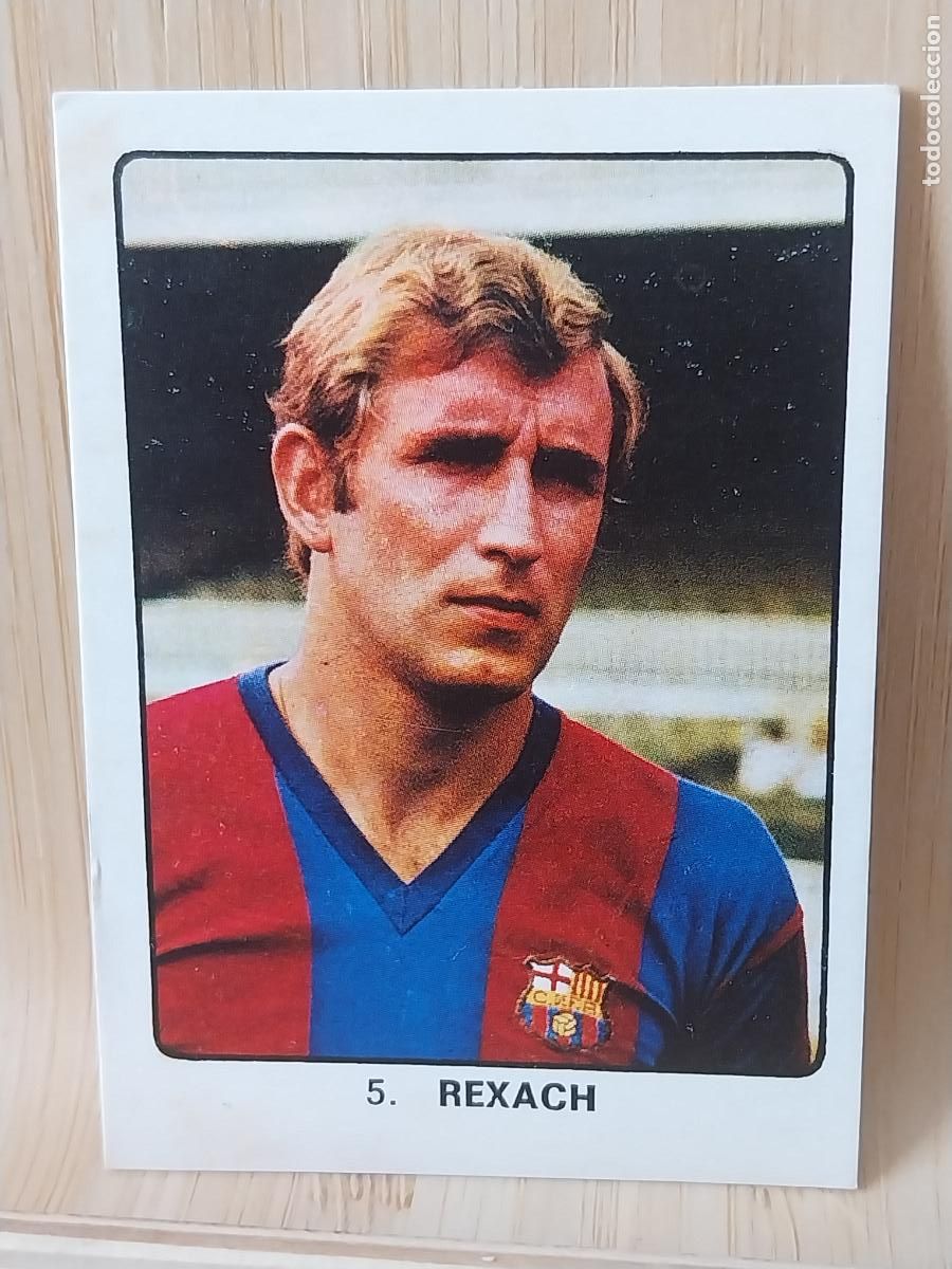 Cromos de F&uacute;tbol: REXACH BARCELONA A&Ntilde;O 1974 CAMPEONES DEPORTE MUNDIAL KEISA CROMO SIN PEGAR NUNCA ORIGINAL