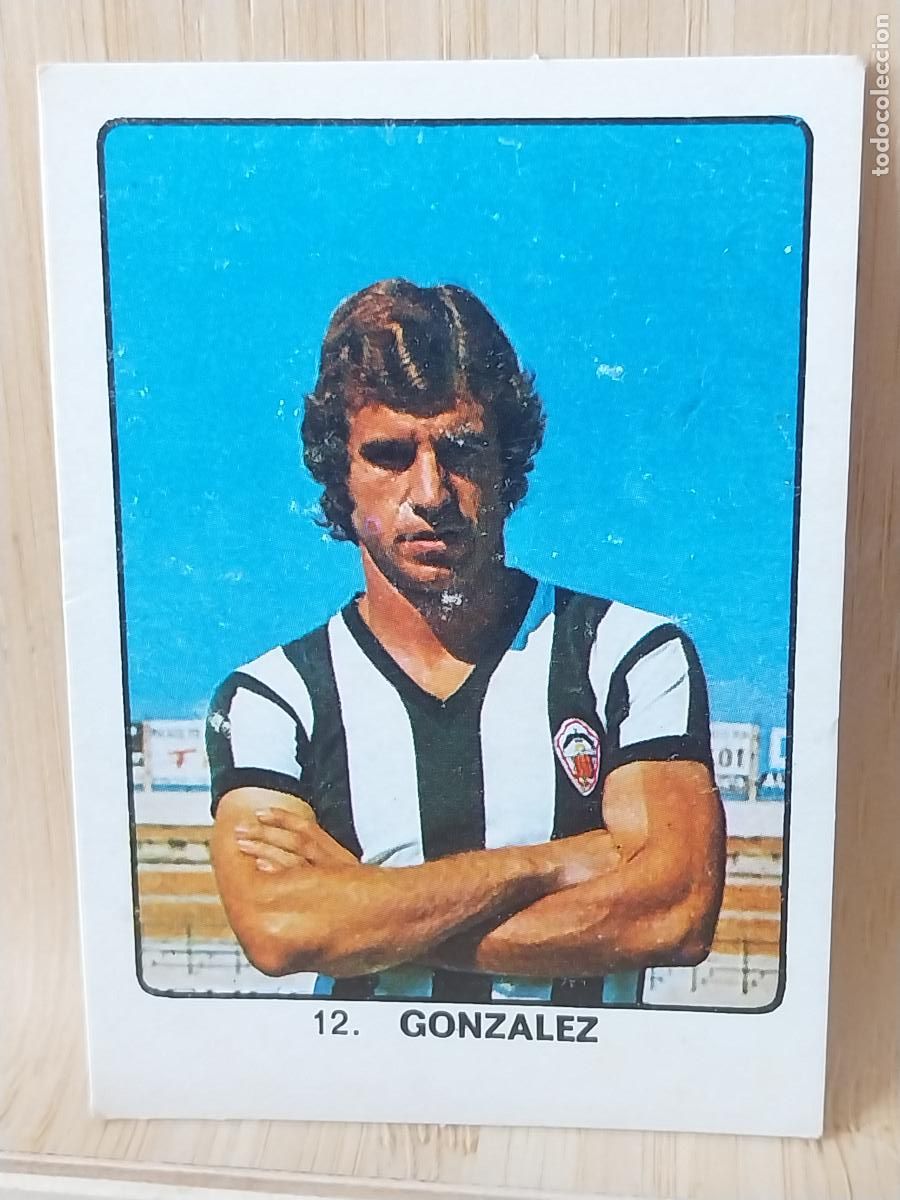 Cromos de F&uacute;tbol: GONZALEZ CASTELLON A&Ntilde;O 1974 CAMPEONES DEPORTE MUNDIAL KEISA CROMO 12 SIN PEGAR NUNCA ORIGINAL