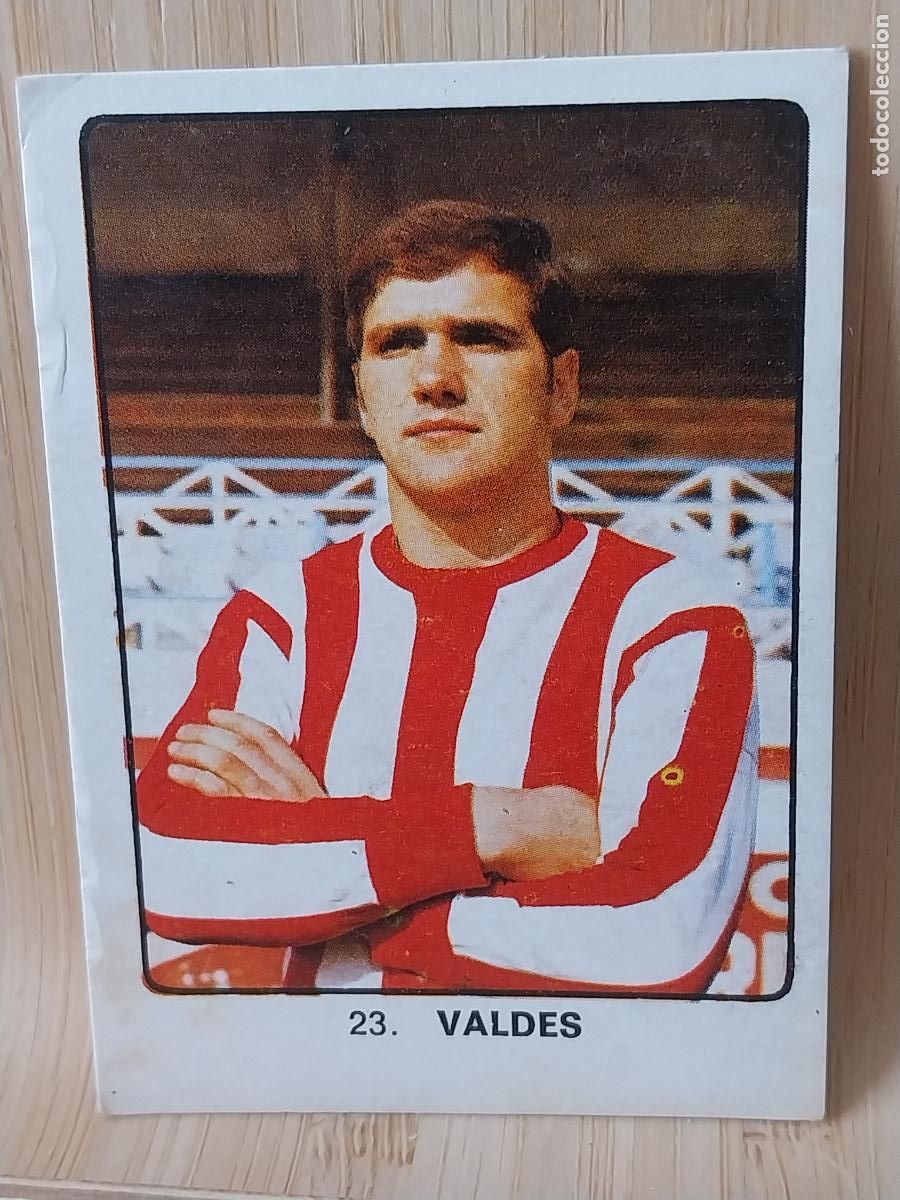 Cromos de F&uacute;tbol: VALDES SPORTING GIJON A&Ntilde;O 1974 CAMPEONES DEPORTE MUNDIAL KEISA CROMO 23 * SIN PEGAR NUNCA ORIGINAL