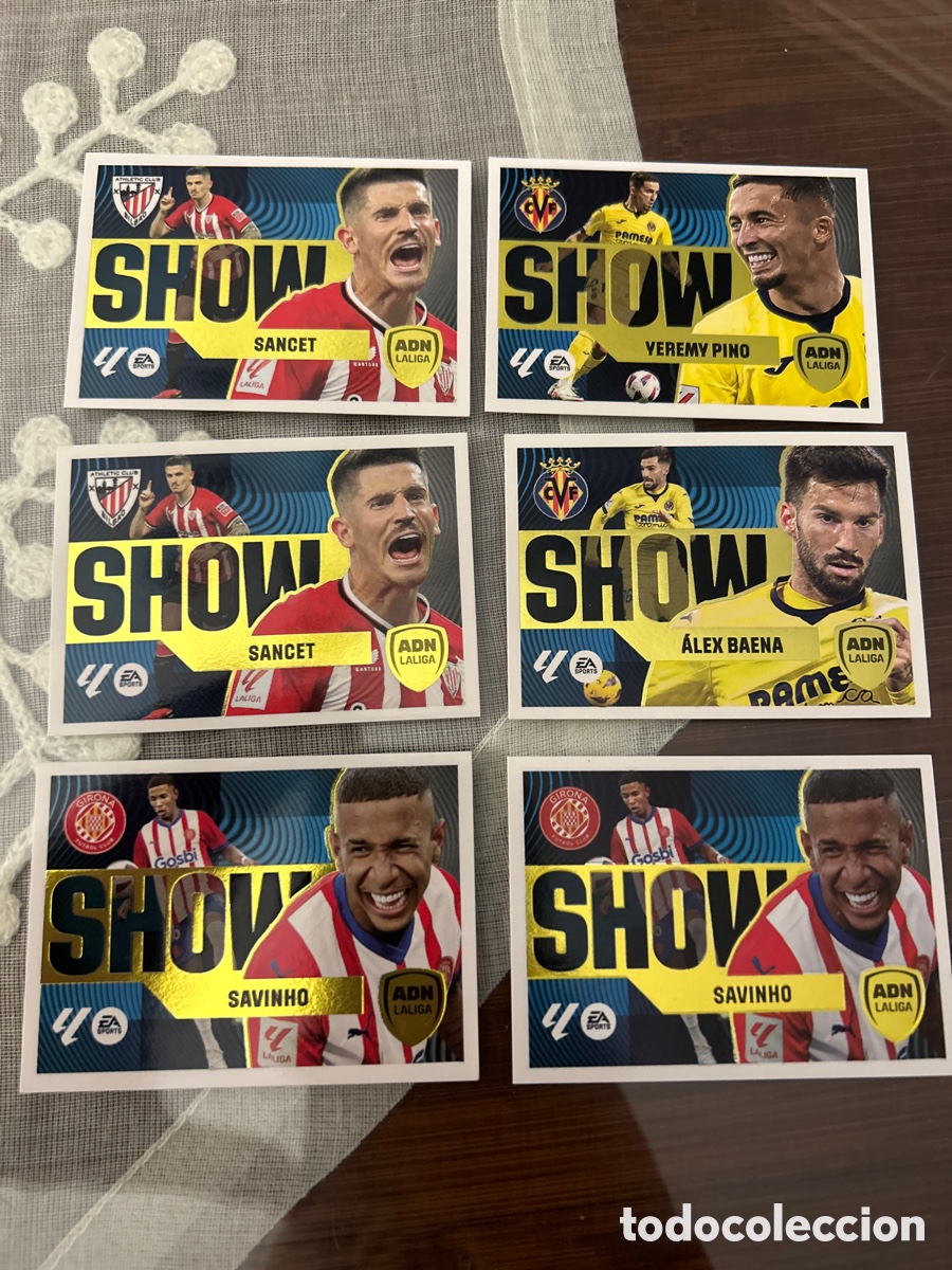 Cromos de F&uacute;tbol: 6 cromos Liga 24/25 Show Panini