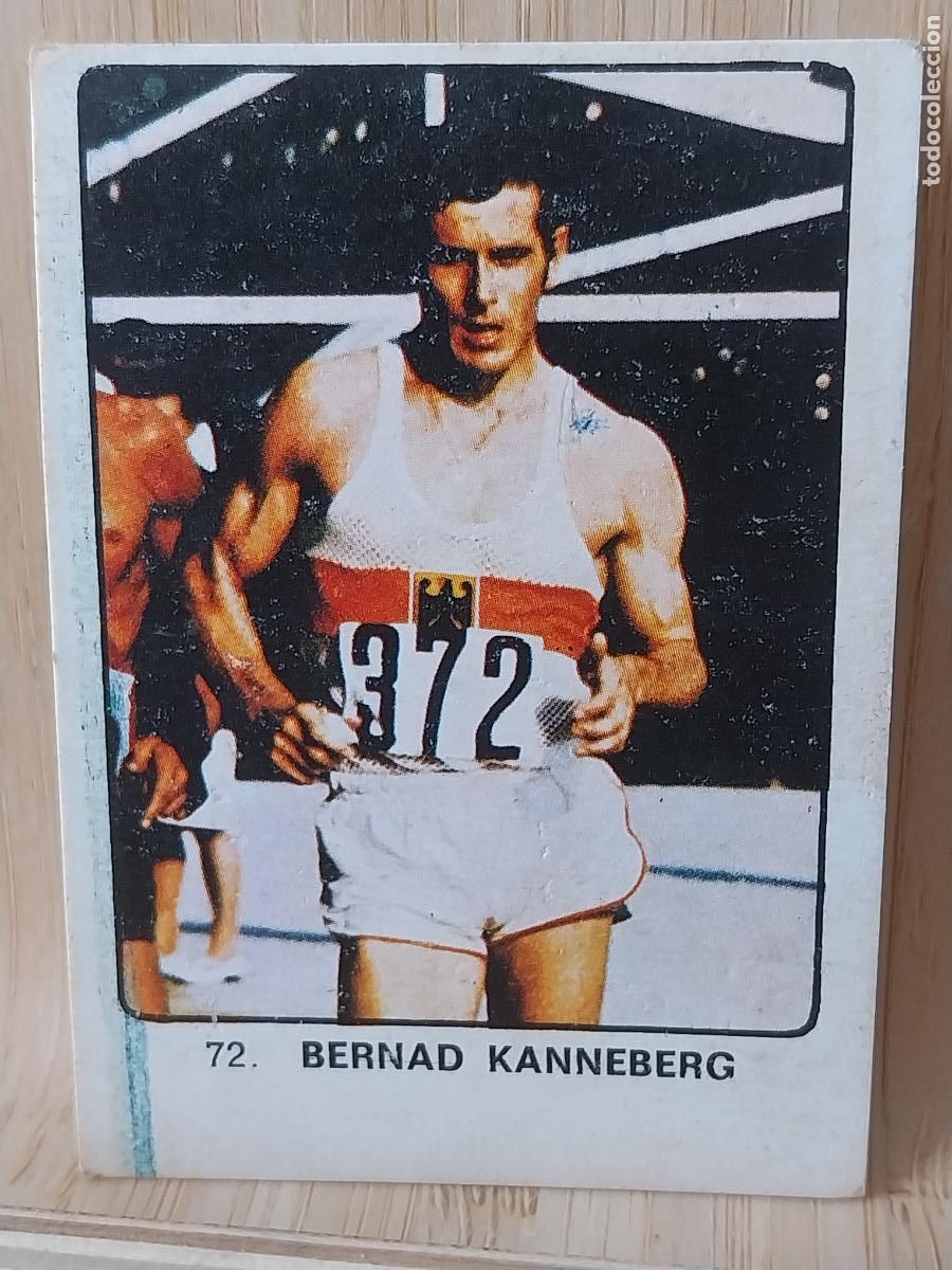 Fu&szlig;ball-Sticker: BERNAD KANNEBERG A&Ntilde;O 1974 CAMPEONES DEPORTE MUNDIAL KEISA CROMO 72 * SIN PEGAR NUNCA ORIGINAL