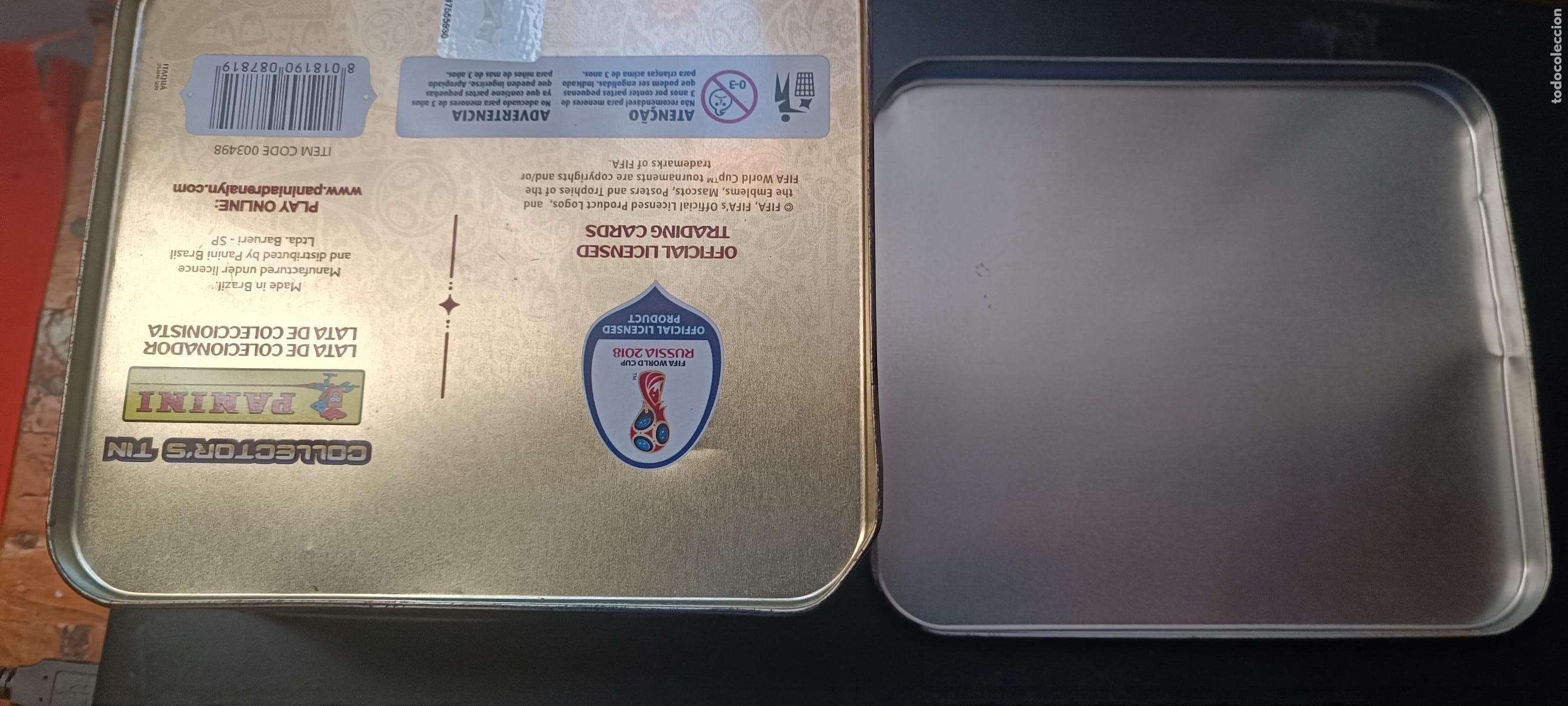 Football Stickers: Lata coleccionista Adrenalyn XL Mundial Rusia 2018. Panini - rara