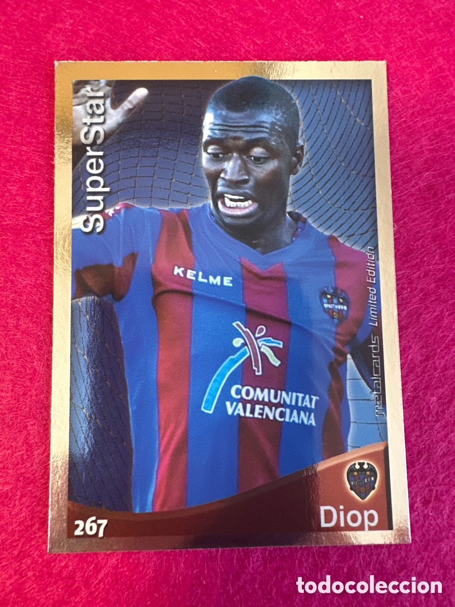 Cromos de Futebol: 267 DIOP (LEVANTE) SUPERSTAR BRILLO LISO MUNDICROMO 2015 QUIZ LIGA 14 15 LIMITED EDITION