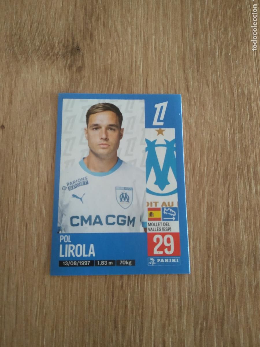 Cromos de Futebol: 219 POL LIROLA OLYMPIQUE MARSELLA CROMO FUTBOL PANINI LIGUE 1 FOOT 24-25 LIGA FRANCIA 2024-2025