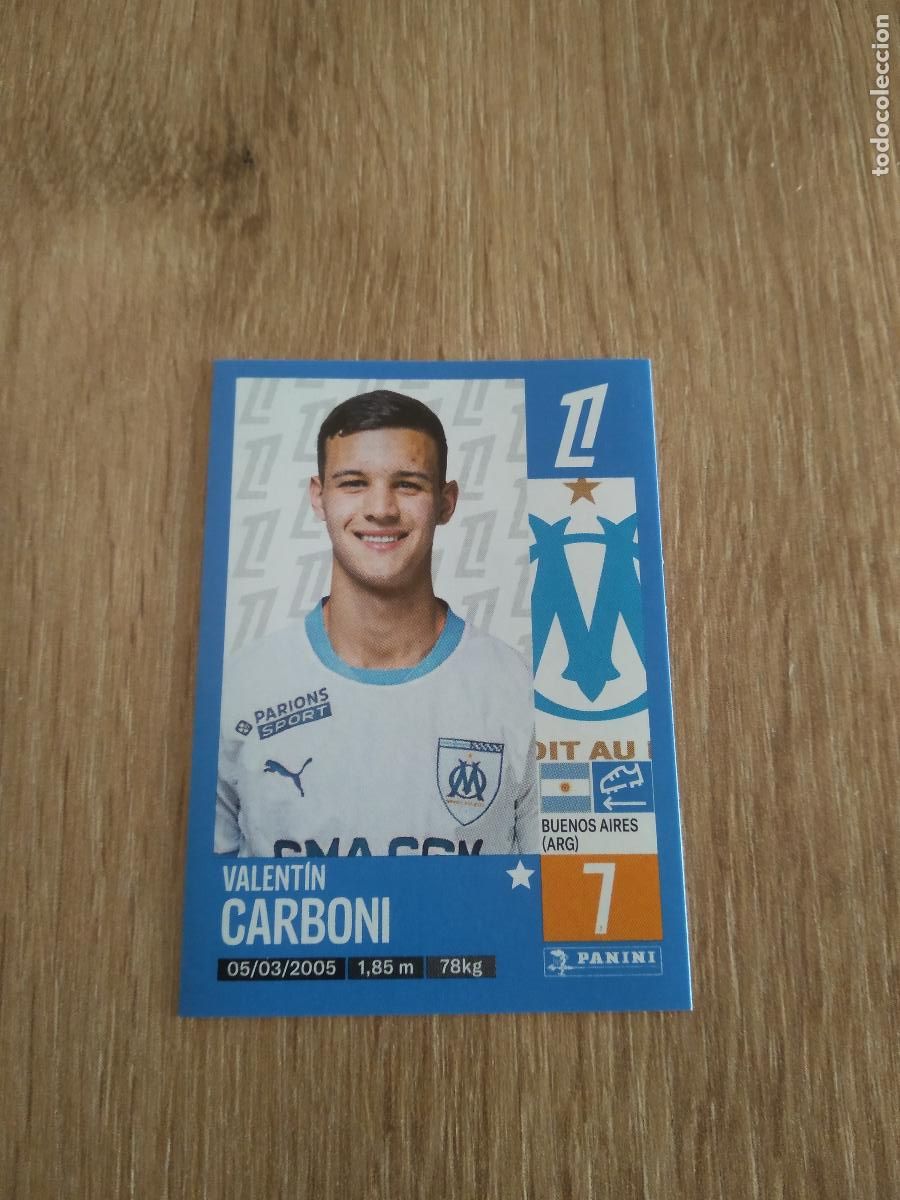 Football Stickers: 223 CARBONI OLYMPIQUE MARSELLA CROMO FUTBOL PANINI LIGUE 1 FOOT 24-25 LIGA FRANCIA 2024-2025