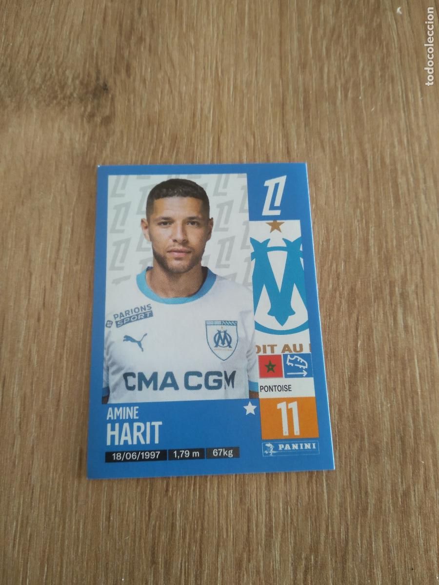 Cromos de Futebol: 224 AMINE HARIT OLYMPIQUE MARSELLA CROMO FUTBOL PANINI LIGUE 1 FOOT 24-25 LIGA FRANCIA 2024-2025