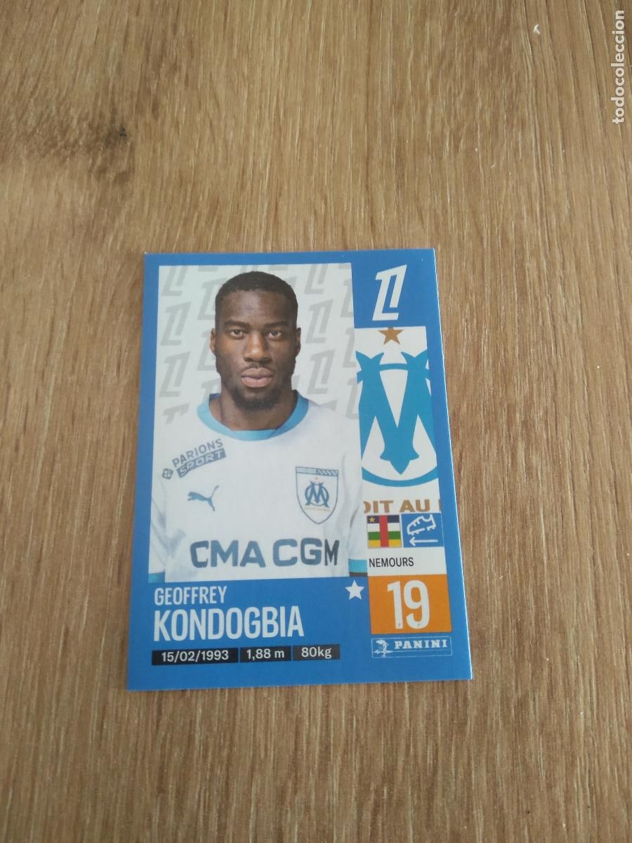 Cromos de Futebol: 226 KONDOGBIA OLYMPIQUE MARSELLA CROMO FUTBOL PANINI LIGUE 1 FOOT 24-25 LIGA FRANCIA 2024-2025