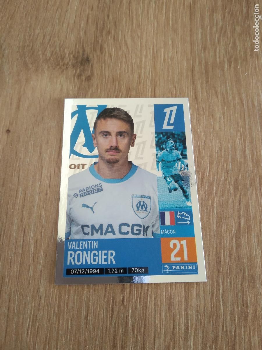 Cromos de F&uacute;tbol: 229 RONGIER OLYMPIQUE MARSELLA CROMO FUTBOL PANINI LIGUE 1 FOOT 24-25 LIGA FRANCIA 2024-2025