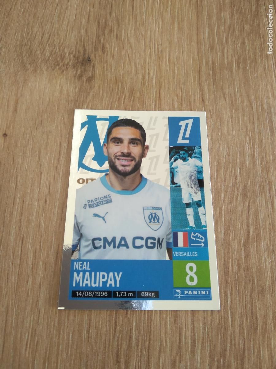 Cromos de F&uacute;tbol: 233 NEAL MAUPAY OLYMPIQUE MARSELLA CROMO FUTBOL PANINI LIGUE 1 FOOT 24-25 LIGA FRANCIA 2024-2025