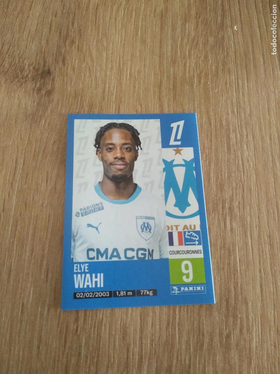 Cromos de F&uacute;tbol: 236 ELYE WAHI OLYMPIQUE MARSELLA CROMO FUTBOL PANINI LIGUE 1 FOOT 24-25 LIGA FRANCIA 2024-2025