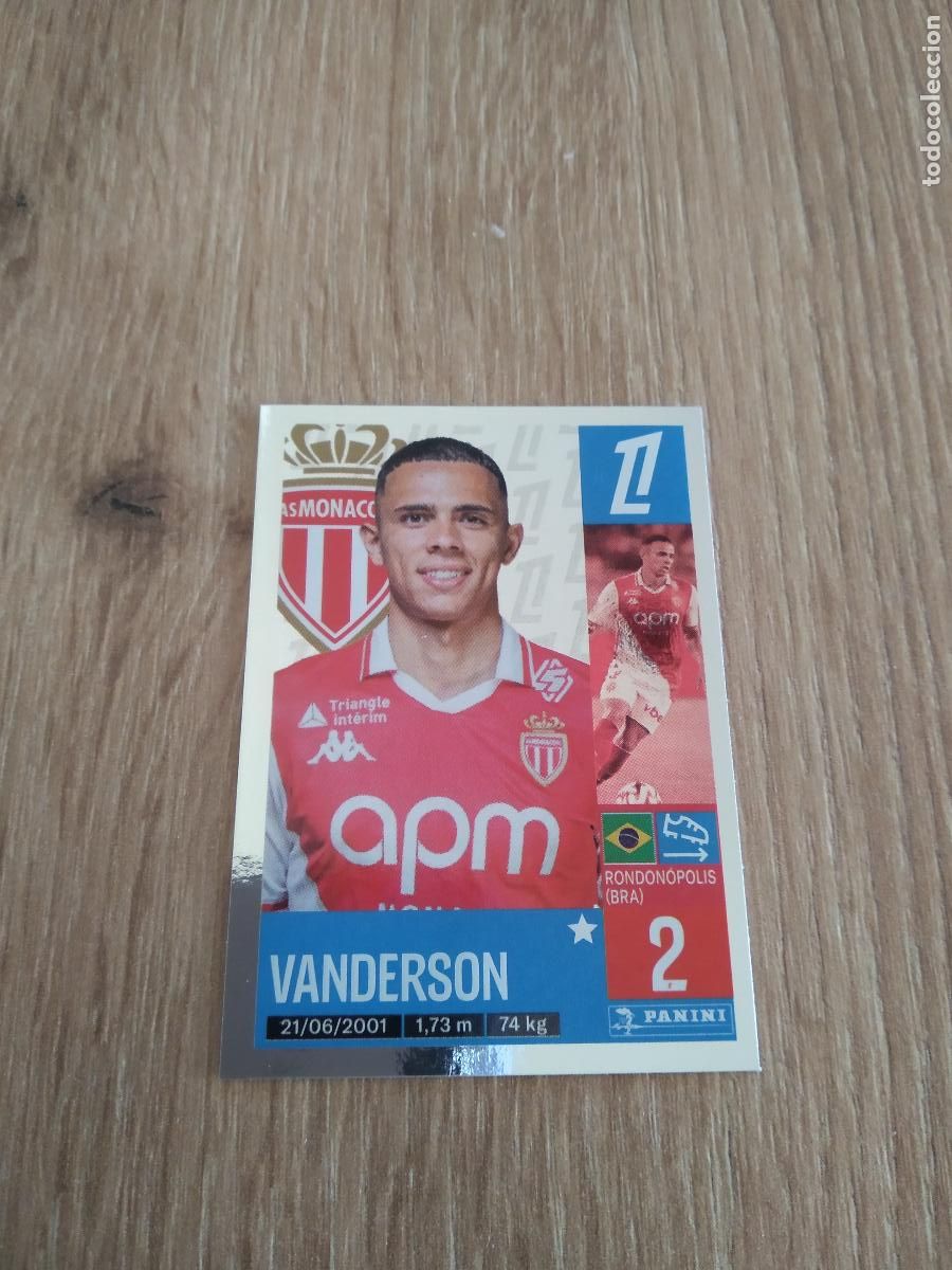 Fu&szlig;ball-Sticker: 248 VANDERSON MONACO CROMO FUTBOL PANINI LIGUE 1 FOOT 24-25 LIGA FRANCIA 2024-2025