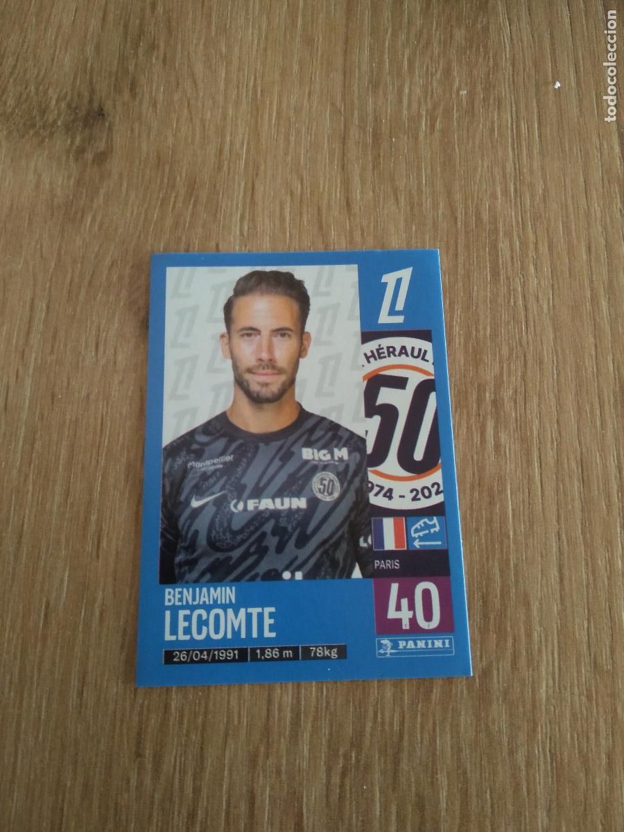 Cromos de F&uacute;tbol: 268 BENJAMIN LECOMTE MONTPELLIER CROMO FUTBOL PANINI LIGUE 1 FOOT 24-25 LIGA FRANCIA 2024-2025