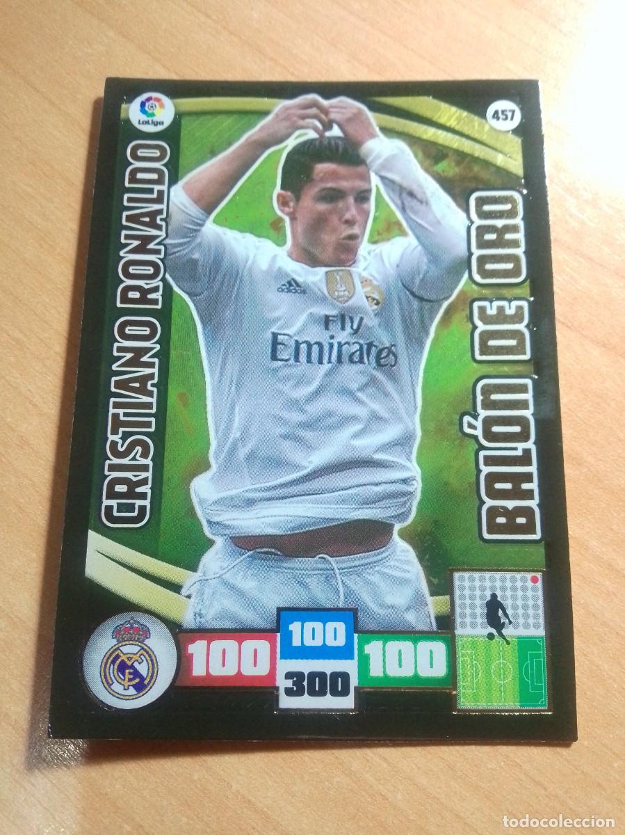 Cromos de F&uacute;tbol: 457 CRISTIANO RONALDO BALON DE ORO DEL REAL MADRID 15 16 ADRENALYN XL 2015 2016 PANINI NUEVO