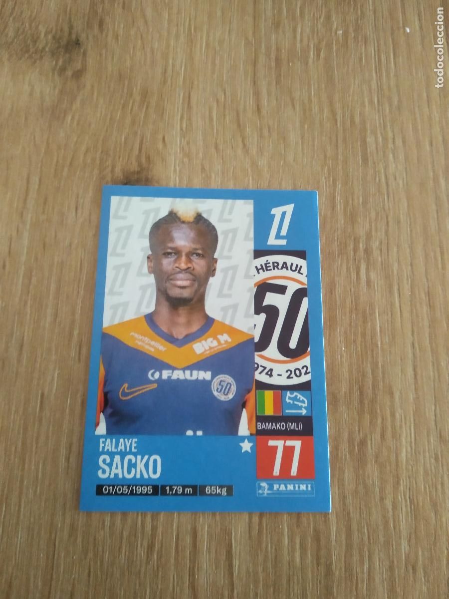 Cromos de F&uacute;tbol: 273 FALAYE SACKO MONTPELLIER CROMO FUTBOL PANINI LIGUE 1 FOOT 24-25 LIGA FRANCIA 2024-2025