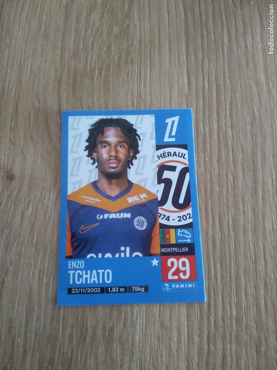 Cartes &agrave; collectionner de Football: 276 ENZO TCHATO MONTPELLIER CROMO FUTBOL PANINI LIGUE 1 FOOT 24-25 LIGA FRANCIA 2024-2025