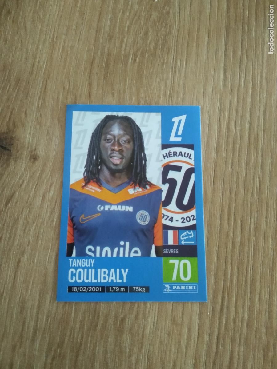 Cromos de F&uacute;tbol: 287 TANGUY COULIBALY MONTPELLIER CROMO FUTBOL PANINI LIGUE 1 FOOT 24-25 LIGA FRANCIA 2024-2025