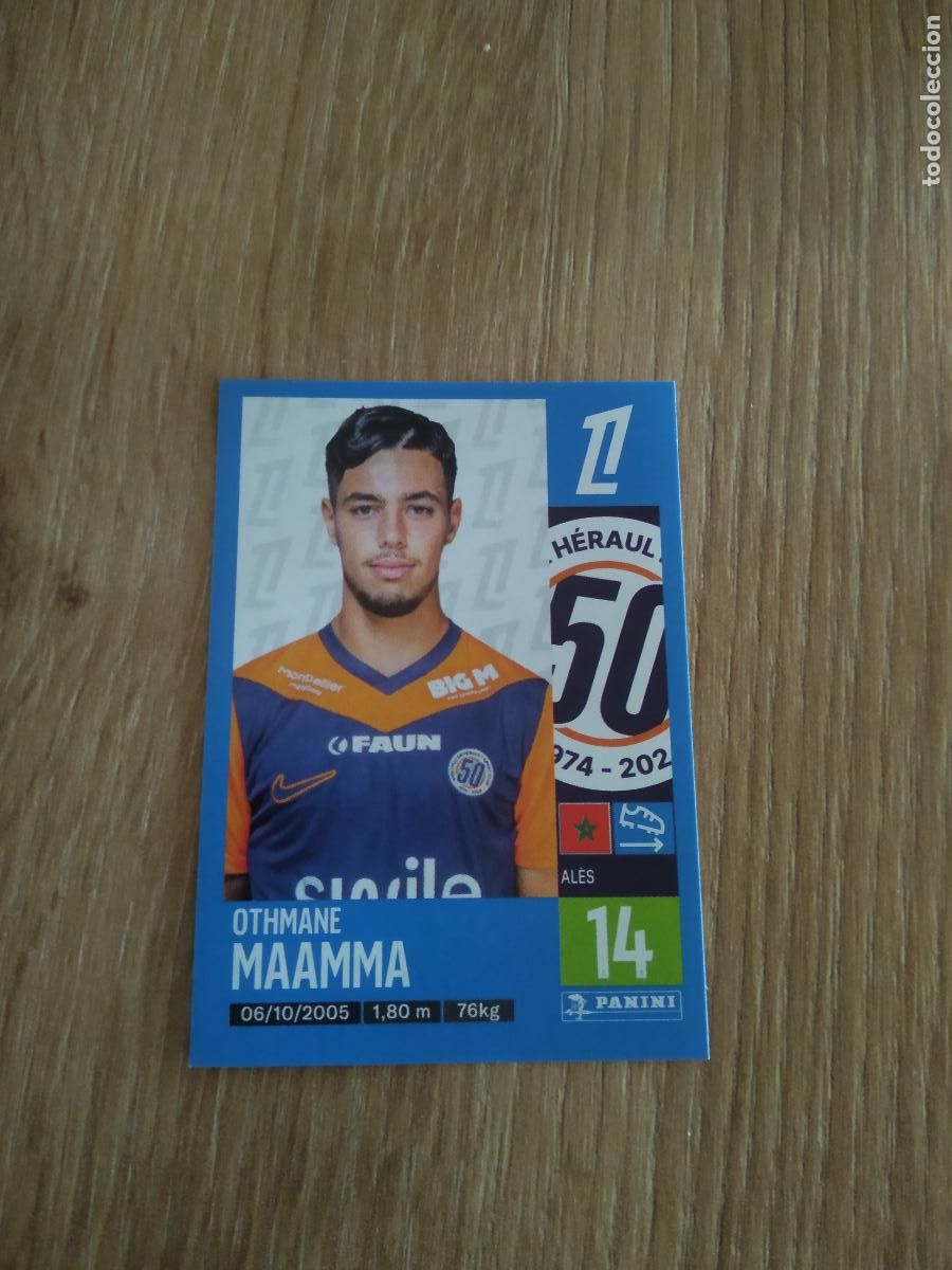 Cromos de F&uacute;tbol: 288 OTHMANE MAAMMA MONTPELLIER CROMO FUTBOL PANINI LIGUE 1 FOOT 24-25 LIGA FRANCIA 2024-2025