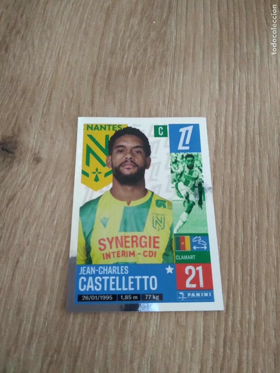 Cromos de F&uacute;tbol: 296 CASTELLETTO NANTES CROMO FUTBOL PANINI LIGUE 1 FOOT 24-25 LIGA FRANCIA 2024-2025