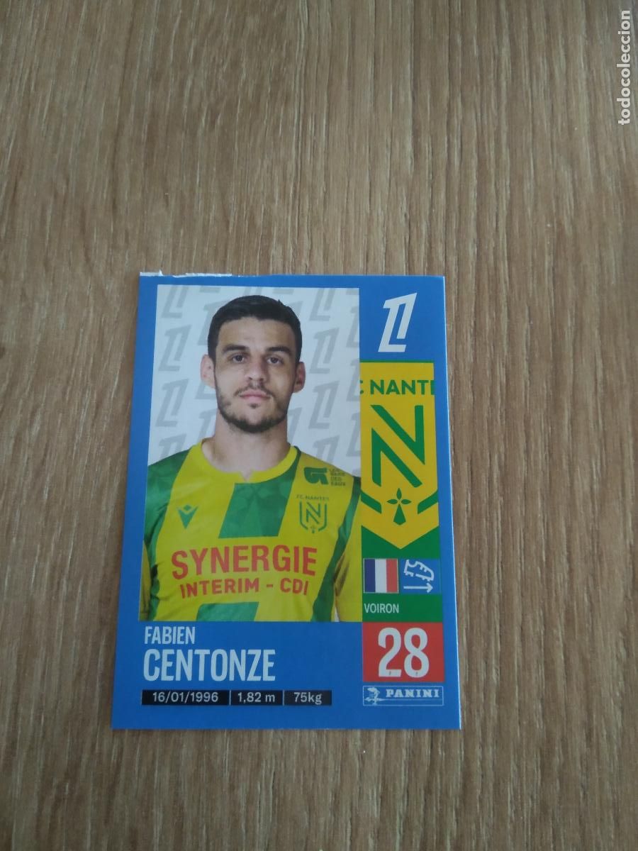 Cromos de F&uacute;tbol: 297 FABIEN CENTONZE NANTES CROMO FUTBOL PANINI LIGUE 1 FOOT 24-25 LIGA FRANCIA 2024-2025