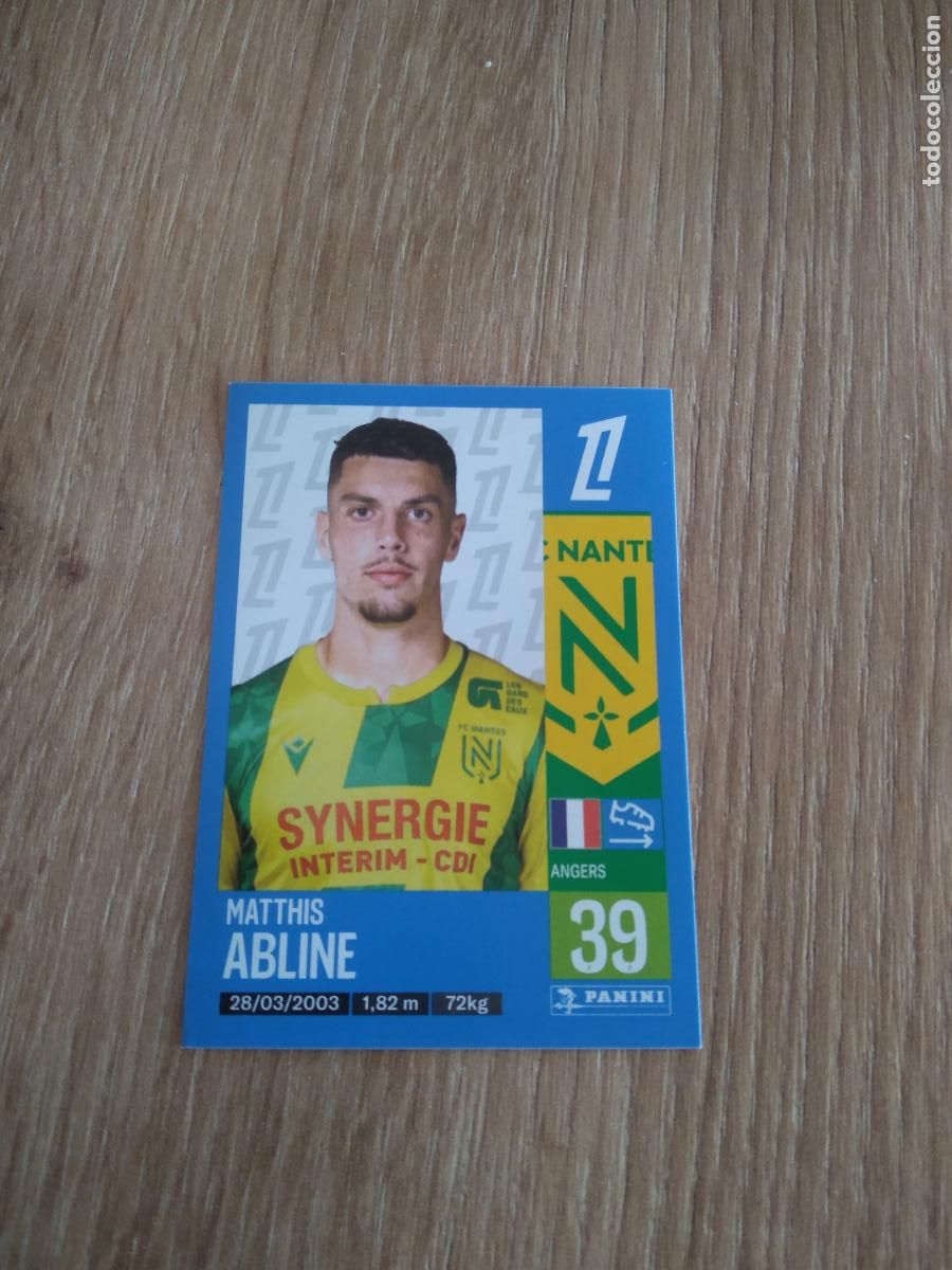 Fu&szlig;ball-Sticker: 309 MATTHIS ABLINE NANTES CROMO FUTBOL PANINI LIGUE 1 FOOT 24-25 LIGA FRANCIA 2024-2025