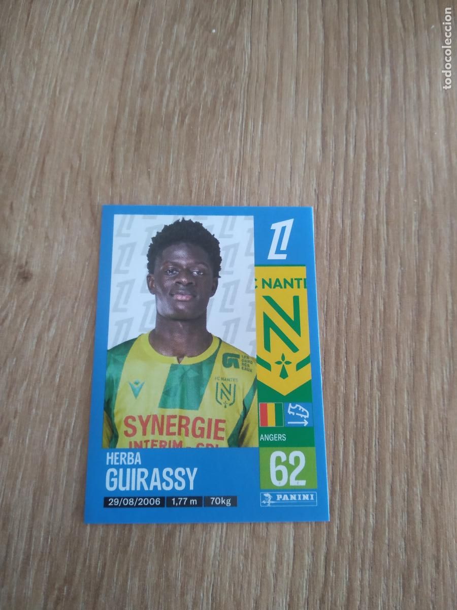 Fu&szlig;ball-Sticker: 312 HERBA GUIRASSY NANTES CROMO FUTBOL PANINI LIGUE 1 FOOT 24-25 LIGA FRANCIA 2024-2025