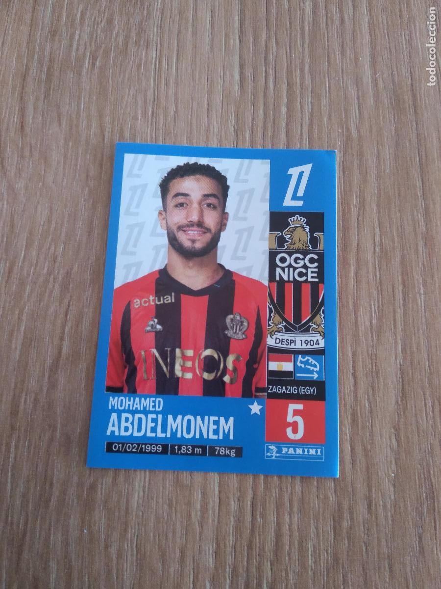 Cartes &agrave; collectionner de Football: 327 ABDELMONEM NICE CROMO FUTBOL PANINI LIGUE 1 FOOT 24-25 LIGA FRANCIA 2024-2025