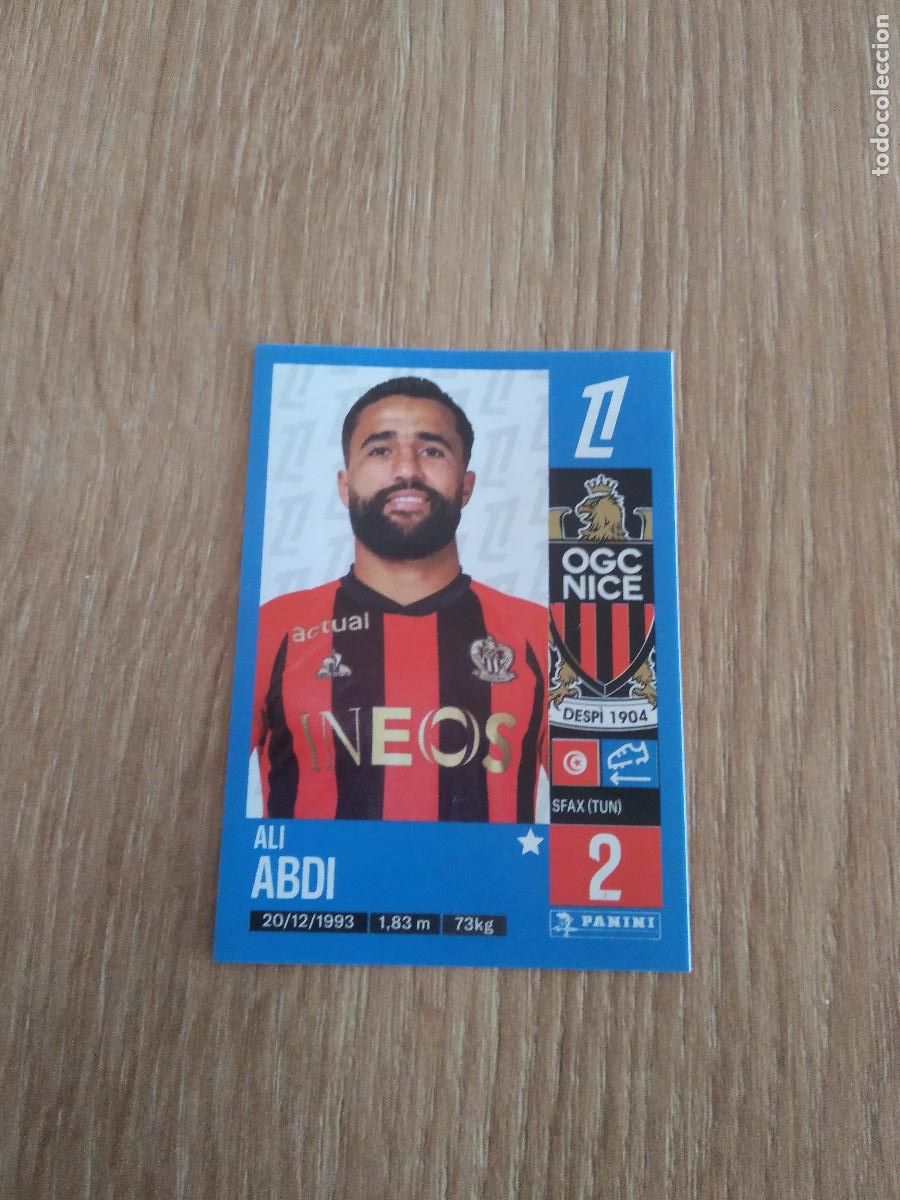 Fu&szlig;ball-Sticker: 328 ALI ABDI NICE CROMO FUTBOL PANINI LIGUE 1 FOOT 24-25 LIGA FRANCIA 2024-2025