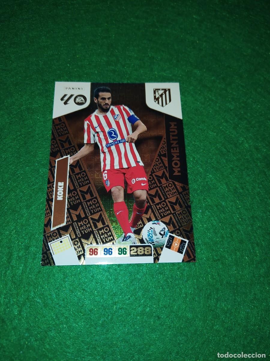 Cromos de F&uacute;tbol: MOMENTUM KOKE ATLETICO DE MADRID ADRENALYN 2025 2026 CODIGO SIN ACTIVAR