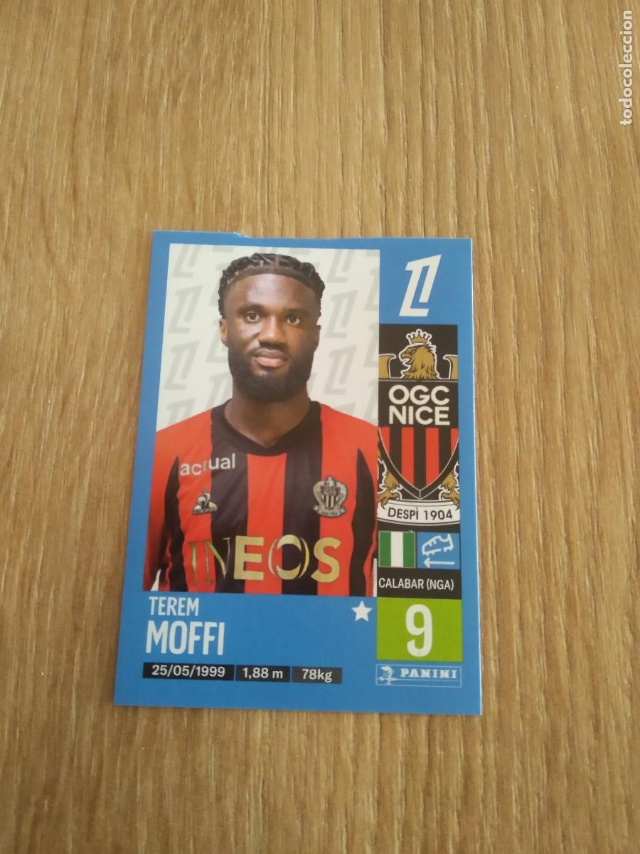 Cromos de F&uacute;tbol: 347 TEREM MOFFI NICE CROMO FUTBOL PANINI LIGUE 1 FOOT 24-25 LIGA FRANCIA 2024-2025