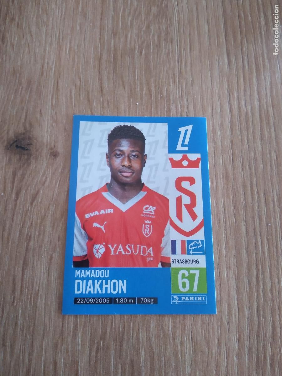 Cromos de F&uacute;tbol: 398 MAMADOU DIAKHON STADE DE REIMS CROMO FUTBOL PANINI LIGUE 1 FOOT 24-25 LIGA FRANCIA 2024-2025