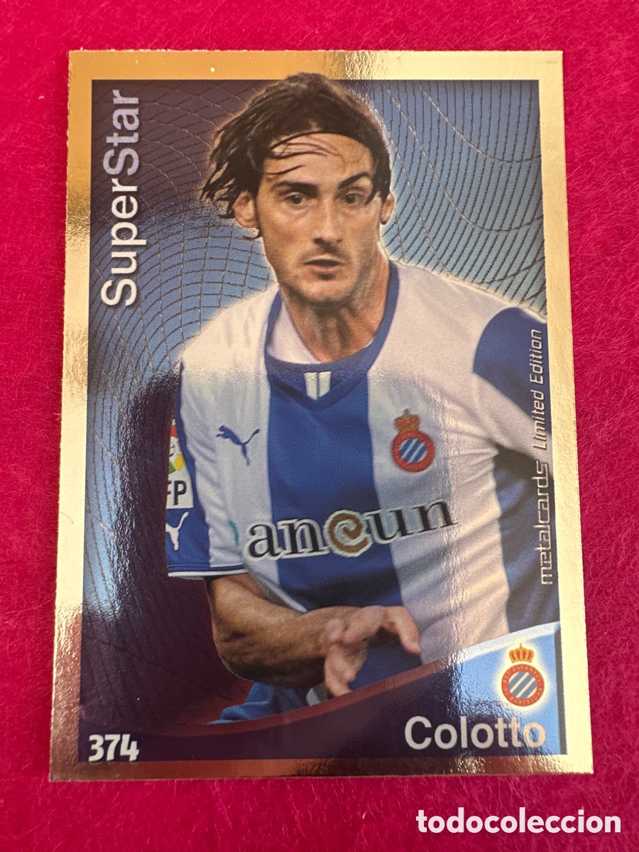 Football Stickers: 374 COLOTTO (ESPANYOL) SUPERSTAR MUNDICROMO 2015 QUIZ LIGA 14 15 LIMITED EDITION