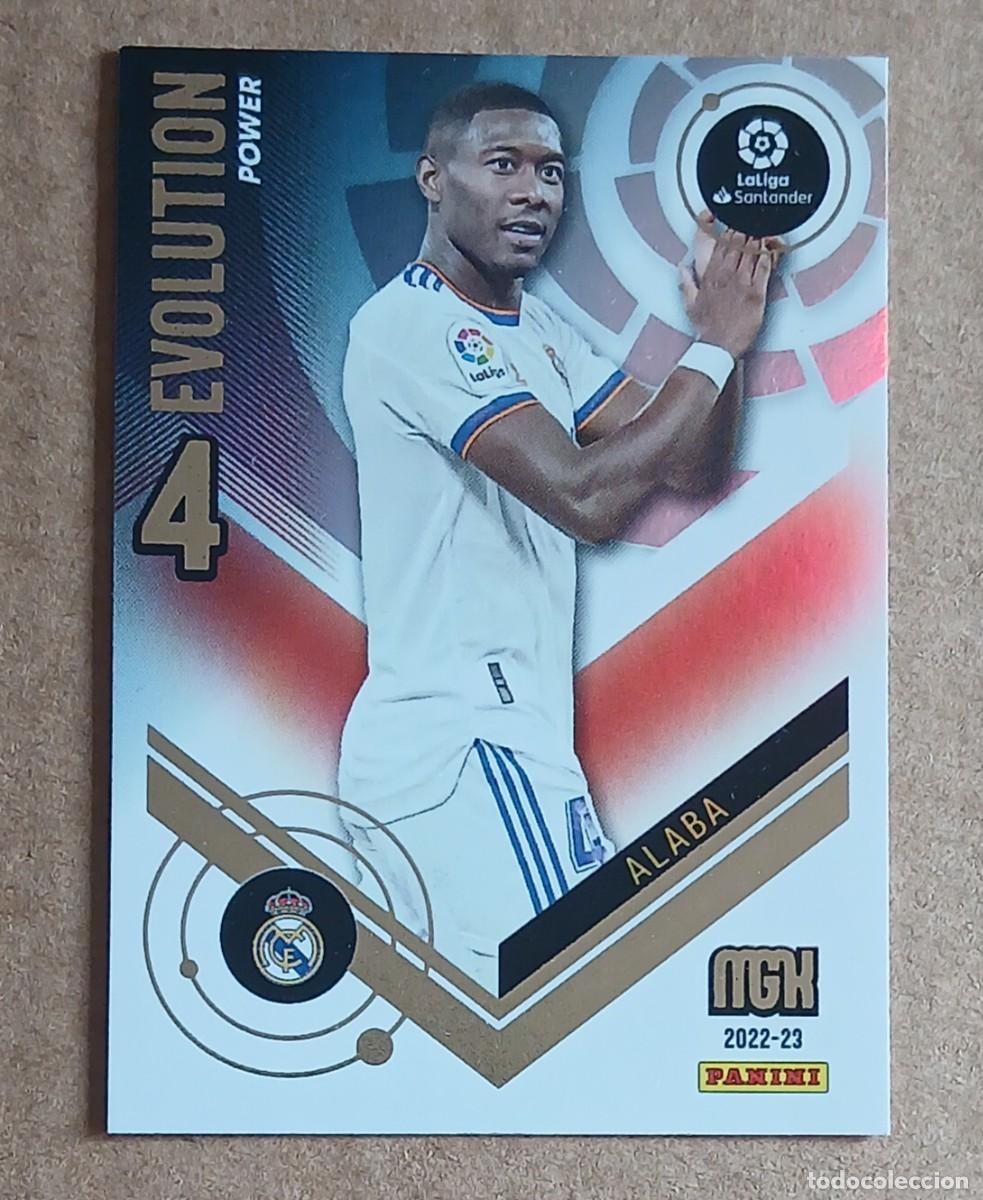 Fu&szlig;ball-Sticker: CROMO n&ordm; 370 &Aacute;LABA REAL MADRID EVOLUTION POWER PARALELA MEGACRACKS 2022-2023 DE PANINI. Nuevo.