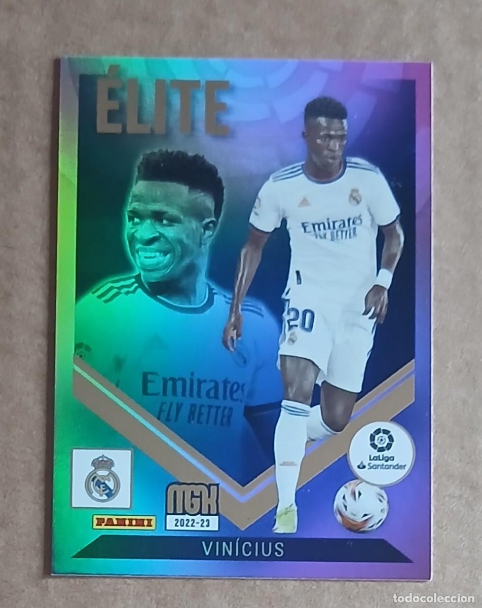 Cromos de Futebol: CROMO n&ordm; 9 VINICIUS REAL MADRID &Eacute;LITE MEGACRACKS 2022-2023 DE PANINI. Nuevo.