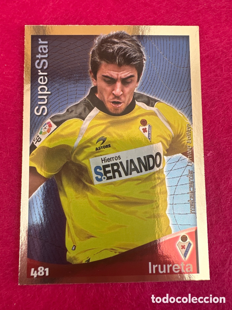 Cromos de F&uacute;tbol: 481 IRURETA (EIBAR) SUPERSTAR MUNDICROMO 2015 QUIZ LIGA 14 15 LIMITED EDITION