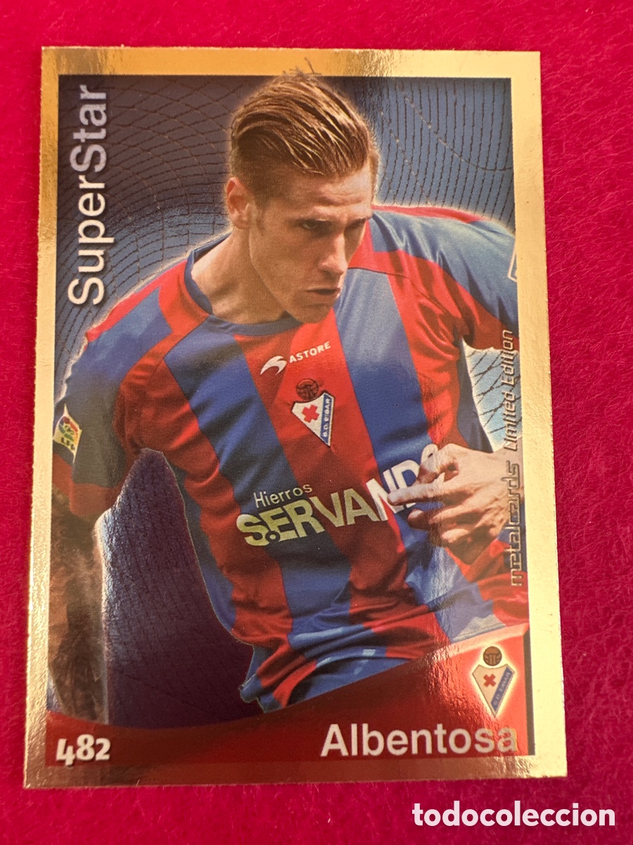 Cromos de F&uacute;tbol: 482 ALBENTOSA (EIBAR) SUPERSTAR MUNDICROMO 2015 QUIZ LIGA 14 15 LIMITED EDITION