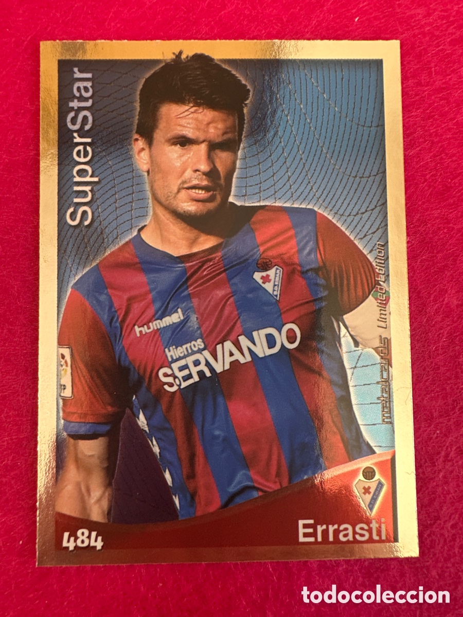 Cromos de F&uacute;tbol: 484 ERRASTI (EIBAR) SUPERSTAR MUNDICROMO 2015 QUIZ LIGA 14 15 LIMITED EDITION