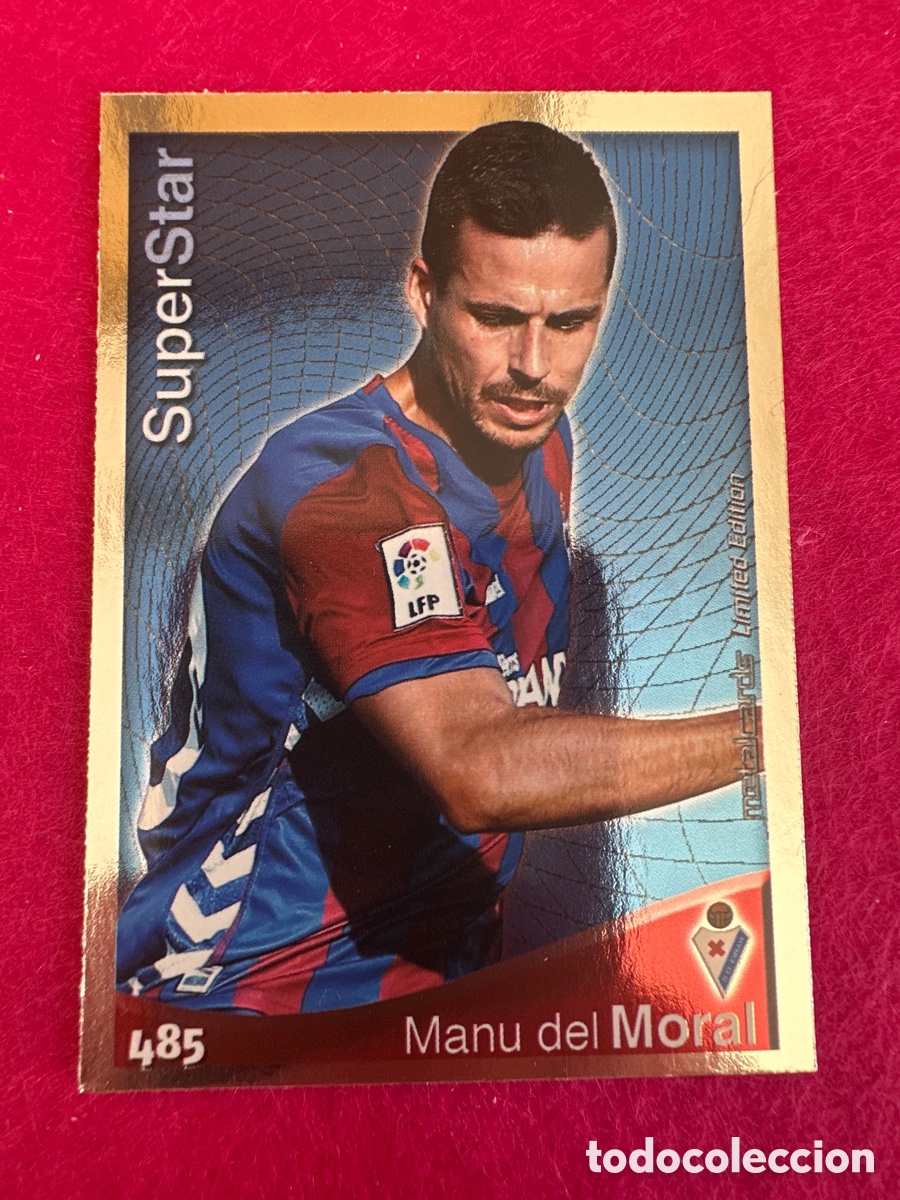 Cromos de F&uacute;tbol: 485 MANU DEL MORAL (EIBAR) SUPERSTAR MUNDICROMO 2015 QUIZ LIGA 14 15 LIMITED EDITION