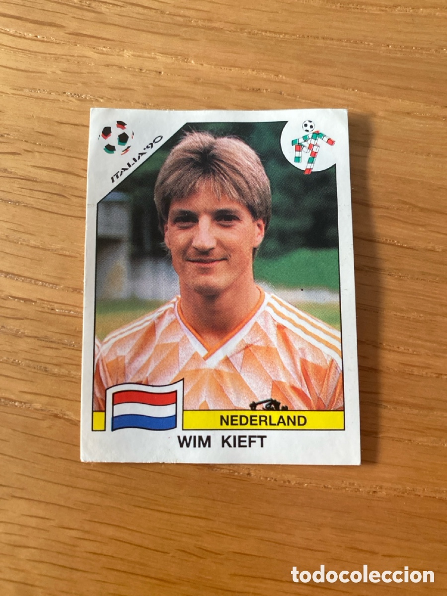Cromos de F&uacute;tbol: Cromo panini mundial Italia 90 n&uacute;mero 418 Kieft - Stickers album world cup Italy 1990