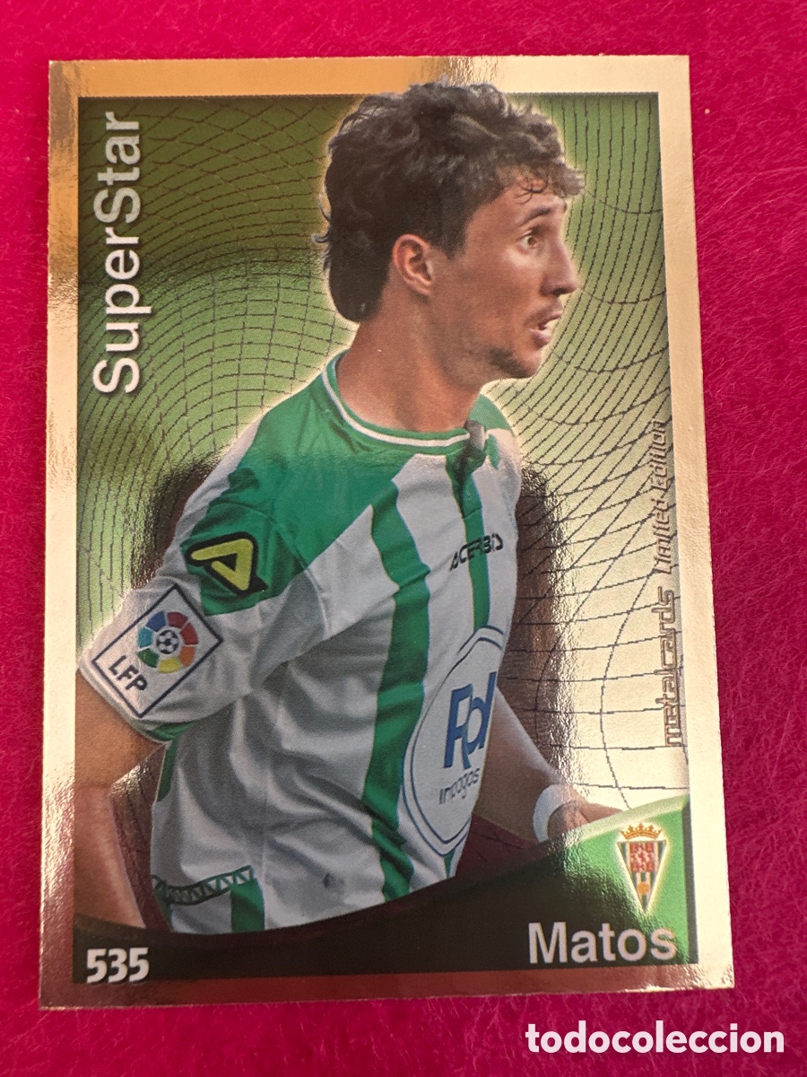 Cromos de F&uacute;tbol: 535 MATOS(CORDOBA) SUPERSTAR MUNDICROMO 2015 QUIZ LIGA 14 15 LIMITED EDITION