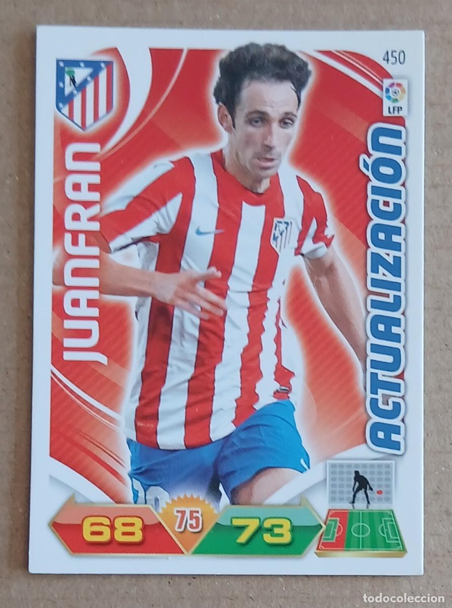 Cromos de F&uacute;tbol: CROMO ACTUALIZACI&Oacute;N n&ordm; 450 JUANFRAN ATL&Eacute;TICO DE MADRID ADRENALYN XL 2011-2012 DE PANINI.