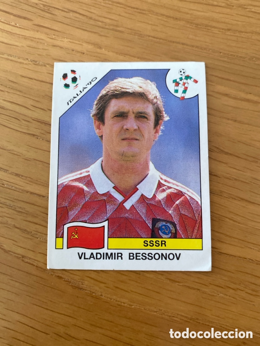 Cromos de F&uacute;tbol: Cromo panini mundial Italia 90 n&uacute;mero 137 Bessonov - Stickers album world cup Italy 1990