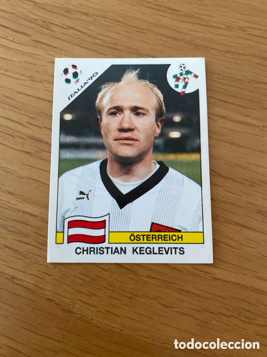 Cromos de F&uacute;tbol: Cromo panini mundial Italia 90 n&uacute;mero 71 Keglevits - Stickers album world cup Italy 1990