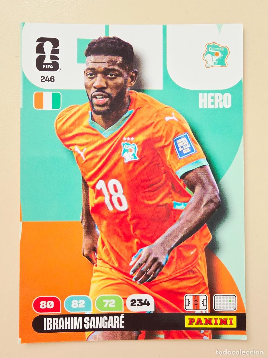 Cromos de F&uacute;tbol: 246 Ibrahim Sangar&eacute;, Hero, Costa de Marfil, Adrenalyn XL Fifa World Cup 2026 Mundial 26
