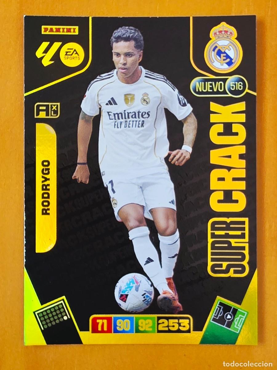 Fu&szlig;ball-Sticker: 516 Rodrygo Goes, Real Madrid, Nuevo Super Crack, Panini Adrenalyn XL Liga 2025 2026 25 26