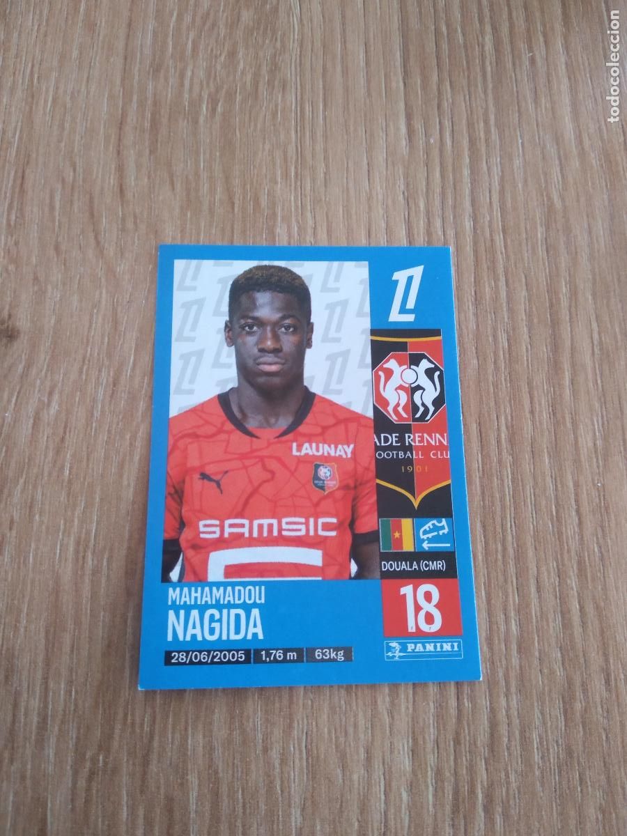 Fu&szlig;ball-Sticker: 409 MAHAMADOU NAGIDA STADE RENNAIS CROMO FUTBOL PANINI LIGUE 1 FOOT 24-25 LIGA FRANCIA 2024-2025