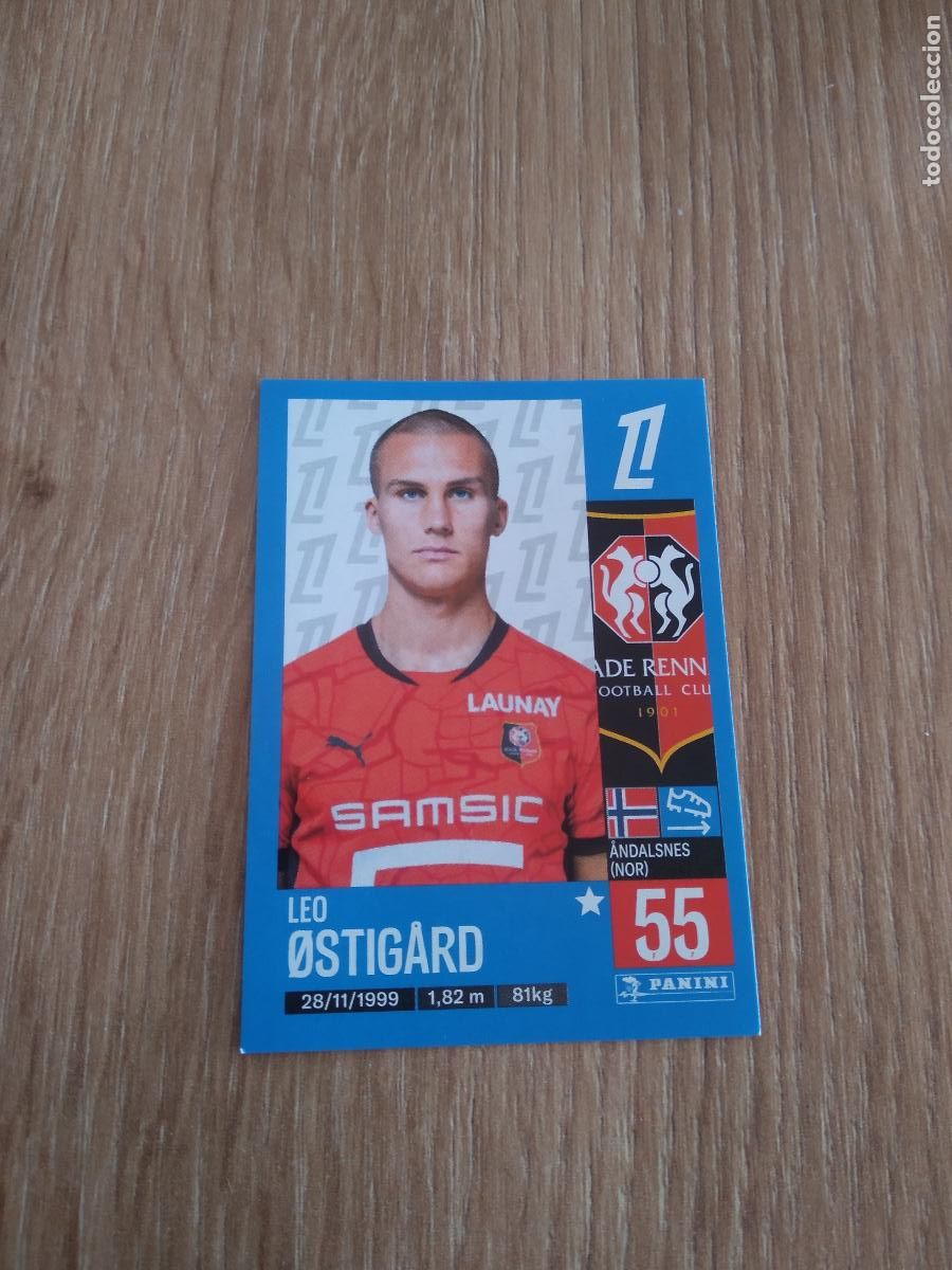Fu&szlig;ball-Sticker: 410 LEO OSTIGARD STADE RENNAIS CROMO FUTBOL PANINI LIGUE 1 FOOT 24-25 LIGA FRANCIA 2024-2025