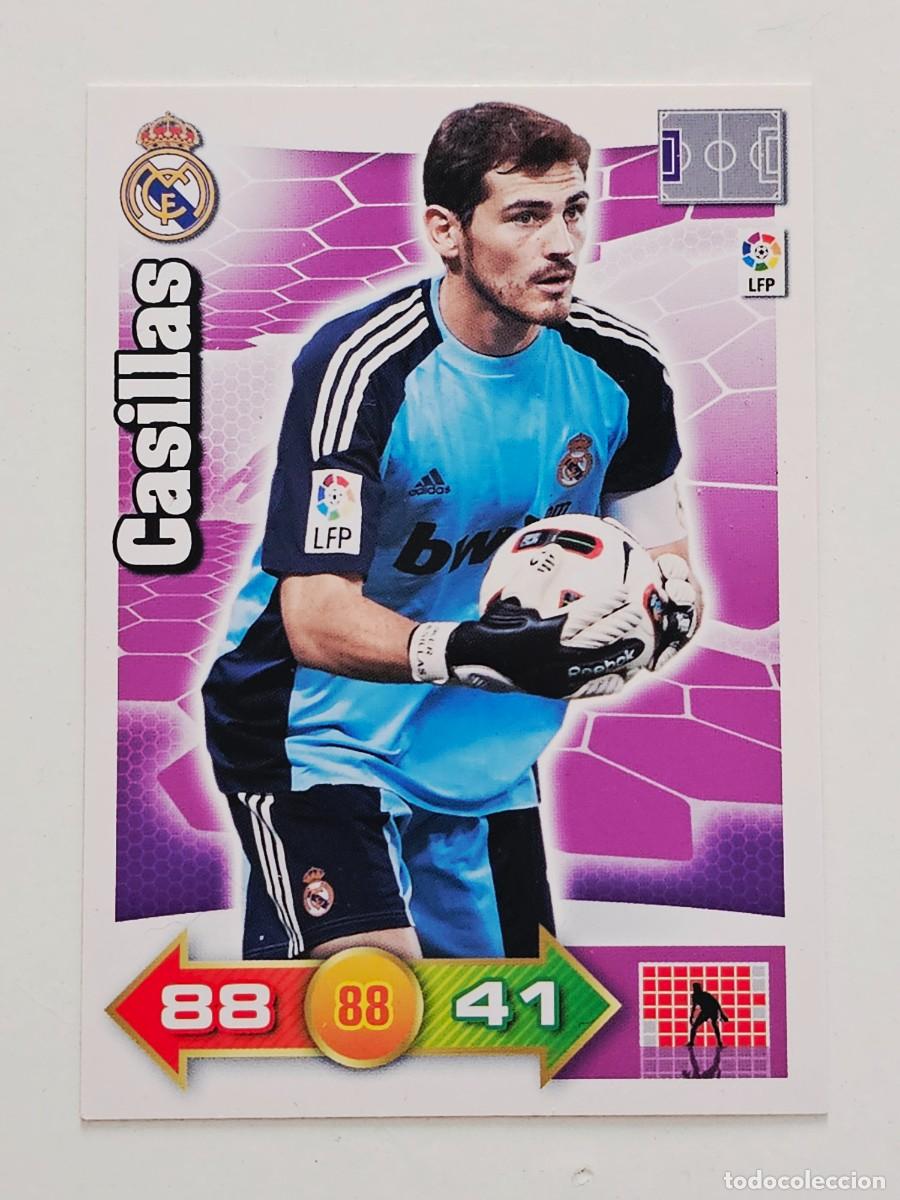 Cromos de F&uacute;tbol: 163 &Iacute;ker Casillas, Real Madrid, Panini Adrenalyn XL 2010 2011 10 11