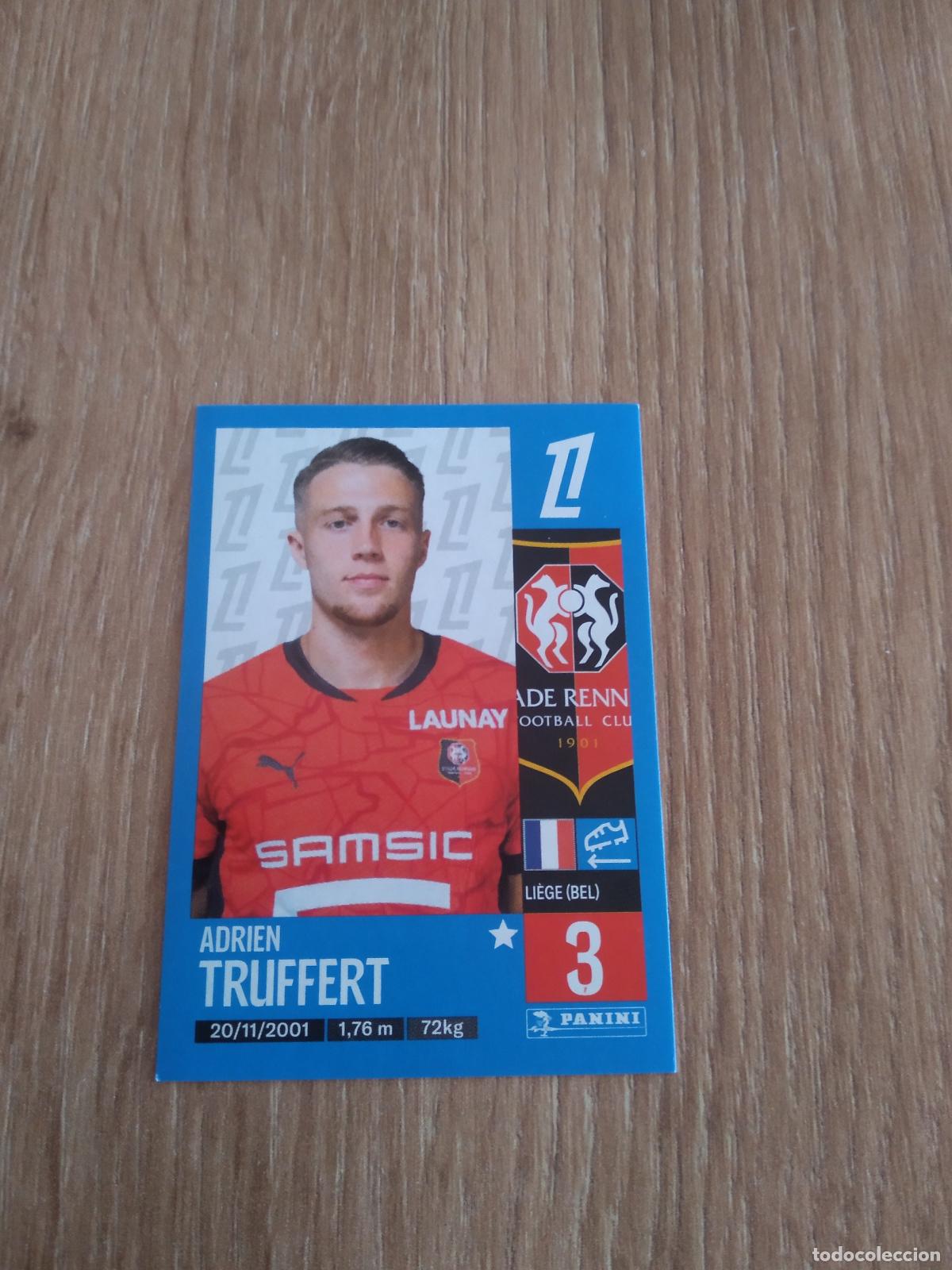 Cromos de F&uacute;tbol: 412 ADRIEN TRUFFERT STADE RENNAIS CROMO FUTBOL PANINI LIGUE 1 FOOT 24-25 LIGA FRANCIA 2024-2025