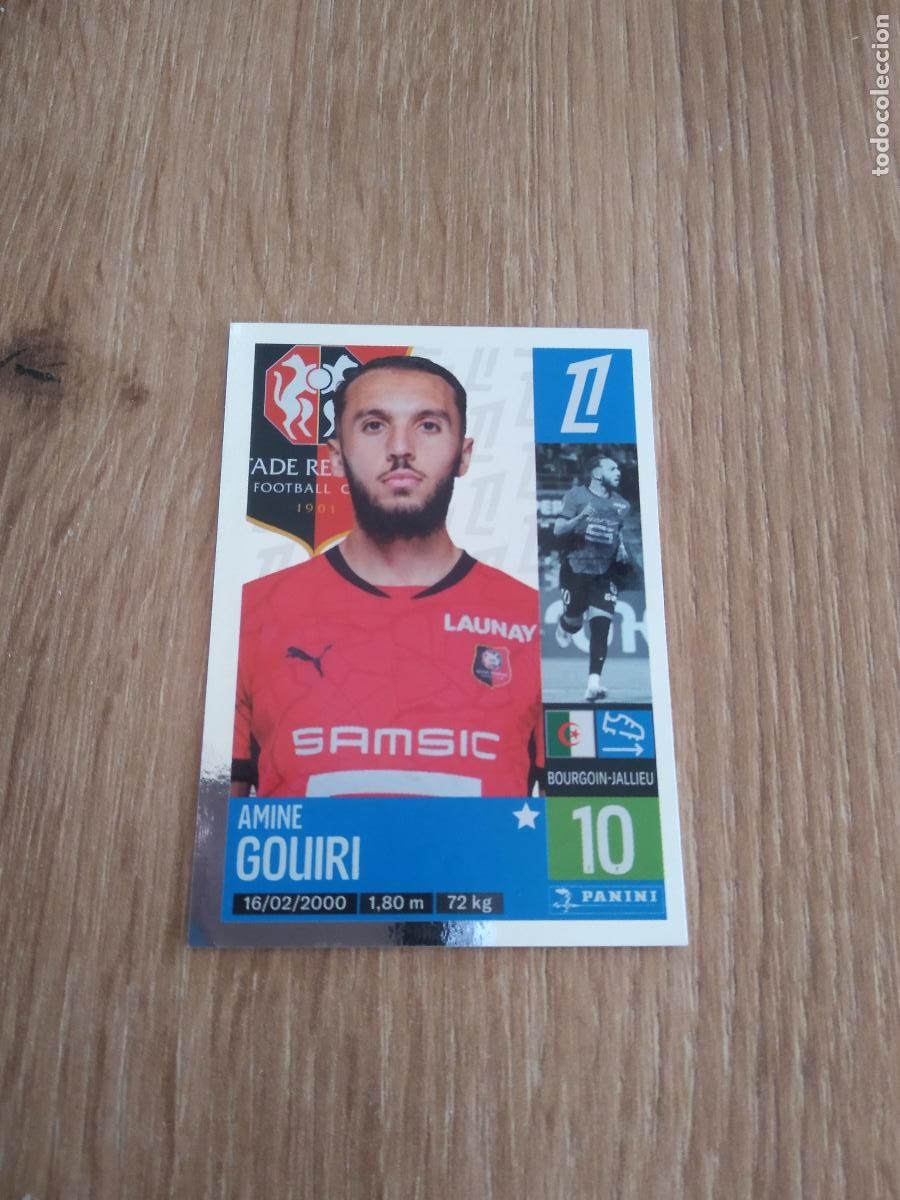 Cromos de F&uacute;tbol: 424 AMINE GOUIRI STADE RENNAIS CROMO FUTBOL PANINI LIGUE 1 FOOT 24-25 LIGA FRANCIA 2024-2025