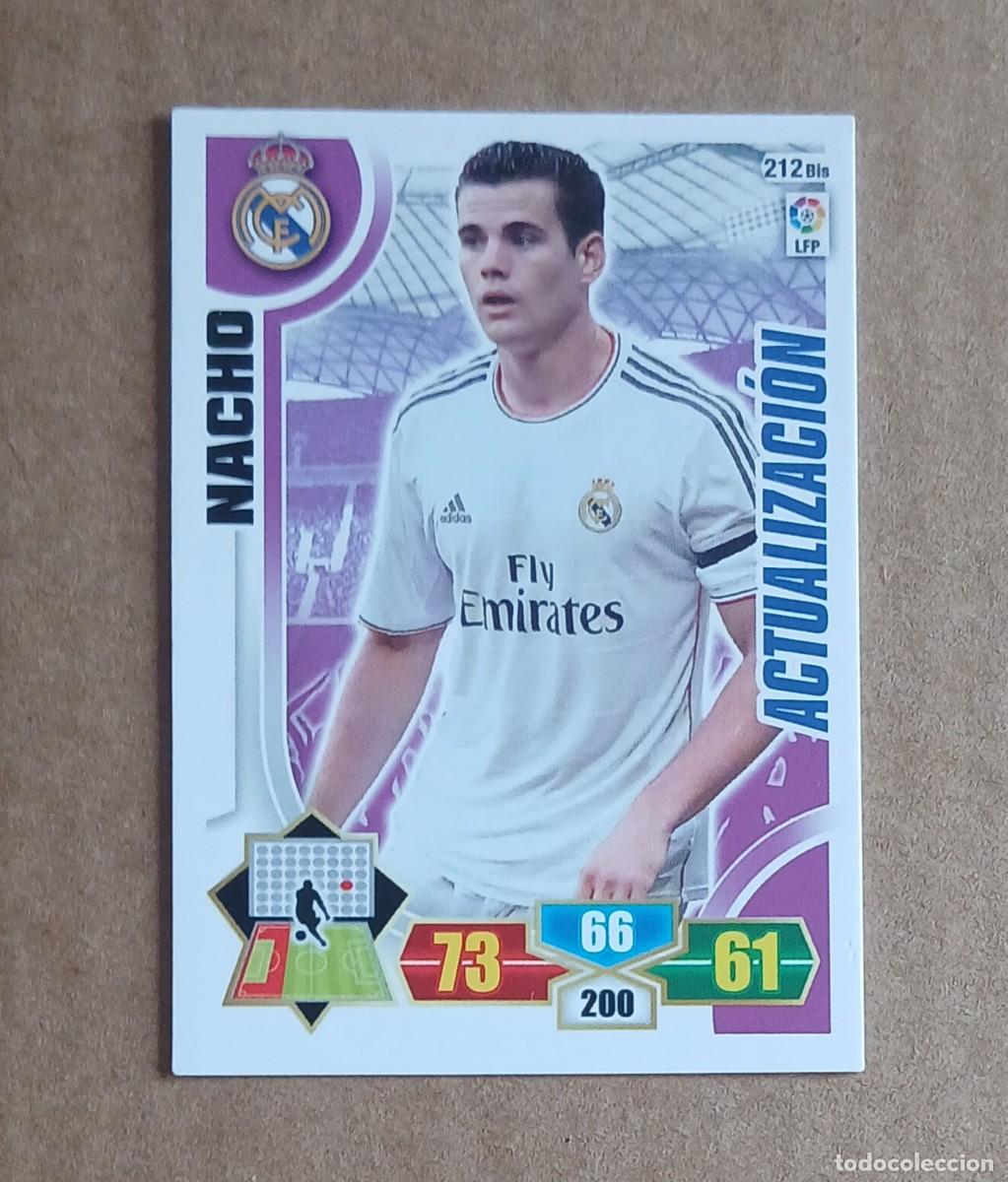 Cromos de Futebol: CROMO ACTUALIZACI&Oacute;N n&ordm; 212 BIS NACHO REAL MADRID ADRENALYN XL 2012-2013 DE PANINI.